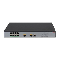 Commutateur PoE+ Gigabit 8 ports H3Cs LS-1850V2-10P-PWR, 2 ports SFP Uplink, 124W PoE L2, 20 Gbps, pour caméras CCTV/IP, réseaux SMB/bureaux