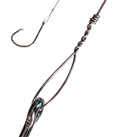 Kail Pancing Siap Pakai Rig Wire Leader Haywire Twist Hooks untuk Ikan Besar Tuna Wahoo Hiu