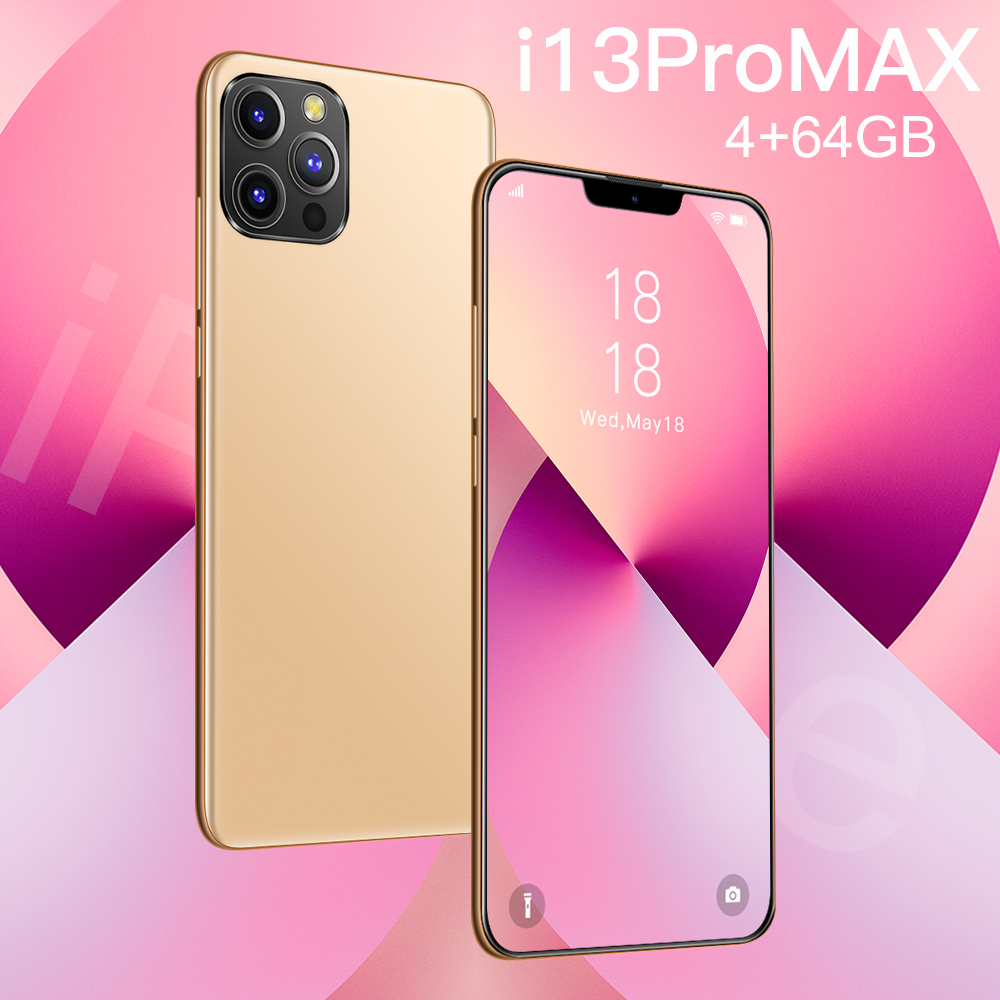 Хит продаж, смартфон на базе Android с экраном 6,7 дюйма челки, смартфон 4 + 64 ГБ, мобильный телефон с ЖК-дисплеем, мобильный телефон