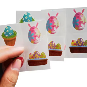 Pegatinas de <span class=keywords><strong>Tatuajes</strong></span> Temporales de Huevos de Conejito de Pascua Hechas a Mano, Pegatinas de <span class=keywords><strong>Tatuajes</strong></span> de Transferencia de Agua para Niños, para Cara y Brazos - Product Image 5