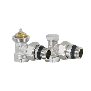 Nouvelle vanne de radiateur thermostatique réglable en laiton nickelé G1/2" M30*1.5mm <span class=keywords><strong>à</strong></span> angle droit pour chauffage au sol - Product Image 3