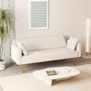 Canapé-lit <span class=keywords><strong>convertible</strong></span> moderne, pliable, inclinable, en tissu, avec cadre en bois, pour appartement, salon - Product Image 2