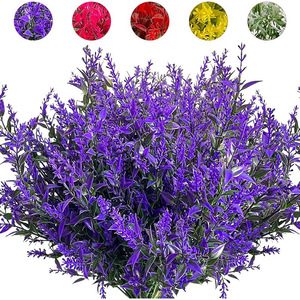 Bouquet de lavande artificielle Jinhe, 35 pièces, fleurs en soie et plastique, ensemble violet pour la décoration intérieure et extérieure - Product Image 1