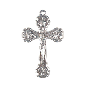 Haute qualité jésus <span class=keywords><strong>Christ</strong></span> <span class=keywords><strong>croix</strong></span> pendentif religieux alliage métal 53*33mm <span class=keywords><strong>croix</strong></span> pour chapelet accessoires - Product Image 5