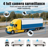 Sistema de Monitoreo para Camiones y Tractores, Cámara de 360 Grados, Seguridad Trasera, Monitor Táctil de 7 Pulgadas, Kit de Grabación de Video, Punto Ciego