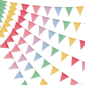 <span class=keywords><strong>Guirlande</strong></span> de drapeaux triangulaires multicolores en vrac, <span class=keywords><strong>guirlande</strong></span> pour la grande ouverture, décoration de fête d'anniversaire sur le thème du carnaval. - Product Image 4