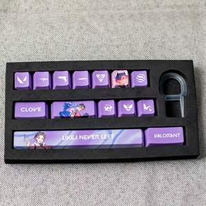 Teclas Personalizadas <span class=keywords><strong>Valorant</strong></span>, Juego de 14 Teclas para Teclados Mecánicos, Todos los Agentes, Habilidades, Efecto Hall, Equipo de Juego FPS, Teclas con el Completo Roster - Product Image 4