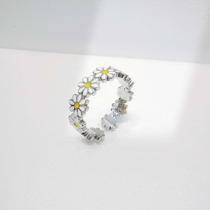 OEM plata 925 sterling <b>silver</b> pear cut women <b>emerald</b> <b>ring</b> Elegant enamel summer wedding fashion gold plated open zirconia <b>rings</b> - Product Image 3