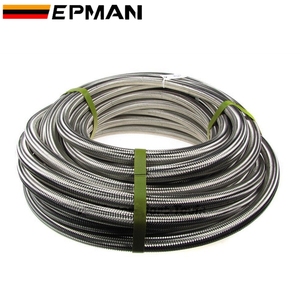 EPMAN Tuyau de refroidisseur d'huile de pompe à carburant/filtre de carburant en acier inoxydable tressé pour moteur de voiture, ligne d'<span class=keywords><strong>alimentation</strong></span>/retour du turbo, AN4 AN6 AN8 AN10 AN12 - Product Image 6