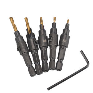 ชุดดอกสว่านเจาะรูแบบหกเหลี่ยมเคลือบไทเทเนียม สำหรับเจาะเหล็กและงานไม้ - Product Image 1