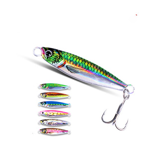 Raylor Wholesale Custom 3D Printed <span class=keywords><strong>Microjig</strong></span> Cheap Sinking Casting 7g-80g Various Sizes Metal Jig Fishing Lure Jigging Hook - Product Image 1