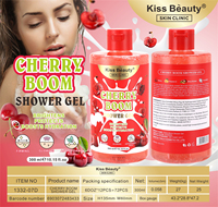 Gel douche pour le corps Kiss Beauty multi-ingrédients 300 ml, hydratant, éclaircissant, raffermissant, apaisant, soin de la peau