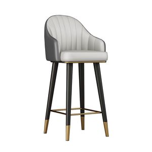 Modern Style Genuine Leather <b>Bar</b> <b>Stool</b> for Dining Living Room Home Gym Apartment Office Villas Durable <b>Bar</b> Furniture - Product Image 5