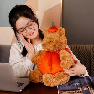 <strong>Pumpkin</strong> Bear Plush Toy Halloween <strong>Teddy</strong> Bear Super Soft PP Cotton Comforter Cute All Ages Kids Girlfriend Valentine's Birthday - Product Image 5