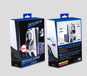 Für <span class=keywords><strong>PS5</strong></span> 2-in-1 Spielkonsolen-Vertikalständer für PlayStation 5 <span class=keywords><strong>PS5</strong></span>/<span class=keywords><strong>PS5</strong></span> Digital Version Doppel-Controller-Halterung - Product Image 6
