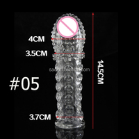 Sacknove Extension Sex Toys 11 Soorten Transparante Draak Baard Dildo Realistische Cover Condoom Extender Penis Sleeve Voor Mannen