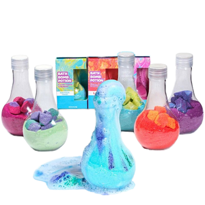 Bombas de Baño de Pulpa de Bambú con Aroma a Limón, Orgánicas, No Tóxicas, Divertidas y Científicas para Niños, Marca Personalizada - Product Image 1