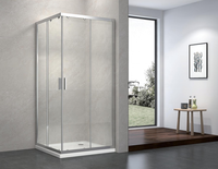 Cabine de douche d'angle coulissante classique Exceed