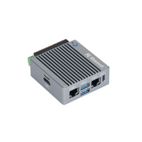 Mini PC AI Edge Gateway RK3566, Controlador Inteligente con 2 Puertos LAN Gigabit, 6 Puertos RS485, Aislamiento por Optoacoplador 4DI+4DO, Controlador Gateway de 9-36V CC