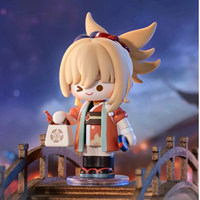 Authentique POPMART Genshin Impact Dress up Dreams Series Pvc Blind Box Merchandise