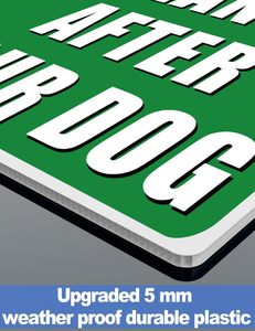 Limpe depois do seu cão com estaca de metal nenhum gramado cocô do cão com impermeável dupla face pegar após o seu cão assinar para quintal