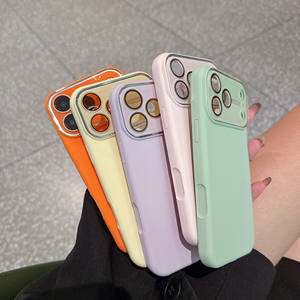 Nouvelle Mode Grande Fenêtre Givrée Texture Téléphone étui pour <span class=keywords><strong>iphone</strong></span> 13 <span class=keywords><strong>14</strong></span> 15 16 17 Pro Max Avec HD Objectif Film Antichoc Couverture Arrière - Product Image 6