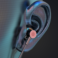 Casque sportif à bande de cou filaire Bluetooth avec carte TF de type C 2025, batterie 500 mAh, affichage numérique LED, Dpn-01 Bt V5.2