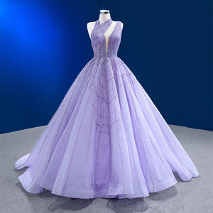 Jancember 222184 Chic Backless <b>Purple</b> A-line Evening Party Gowns <b>Dresses</b> - Product Image 3