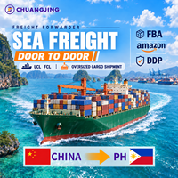Expédition maritime efficace de la Chine aux Philippines, DDP porte-à-porte, LCL, FCL, FBA, transitaire de fret lourd en conteneurs