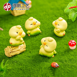 Cute Bird Resin Ornament Miniature Garden Decor <b>Tabletop</b> Indoor Outdoor Decoration Accessories D1710 - Product Image 3