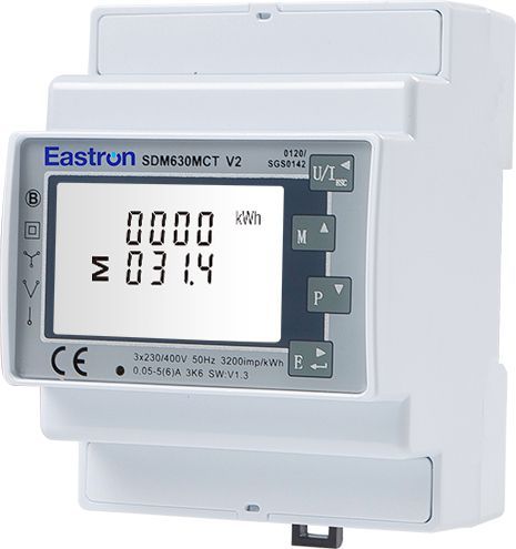 Solar Energy Meter Photovoltaic Ct Connection Sdm630mct-40ma Three Phase Electricity Meter