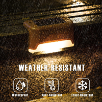 Lampes solaires LED étanches IP65 pour marches de jardin, lumières d'extérieur pour patio et escaliers