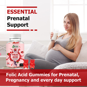 Best Selling Foltc Acid Gummies with Folic Acid For Prenatal Pregnancy and Every Day Support Raspberry Flavored Gummies - Product Image 4