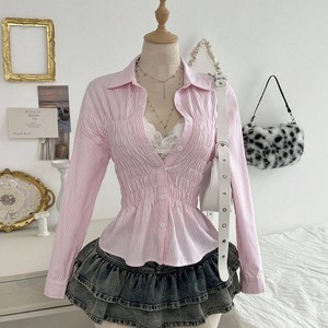 <span class=keywords><strong>Cardigan</strong></span> Elegante a Righe con Collo Alto, Intrecciato a Mano, Stile Francese, <span class=keywords><strong>Sexy</strong></span> e Versatile, a Maniche Lunghe, per l'Autunno - Product Image 1