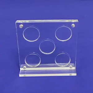 Présentoir de pièces en acrylique personnalisé Présentoir de pièces de collection en acrylique Support de vitrine de pièces de monnaie Fournisseur de support