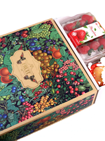 Boîte à fruits pliable personnalisée avec logo imprimé, boîte d'emballage en carton rigide pliable pour panier de fruits mangue, pomme, raisin, orange