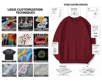 Sweat-shirts à col rond V-Stitch en gros, personnalisables avec logo, unis, vierges, coupe oversize, pull unisexe en molleton bouclette pour hommes et femmes, style streetwear