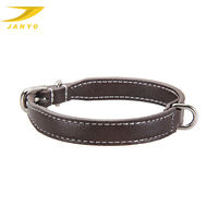 Collier pour chien en cuir cousu sur mesure, multicolore, en cuir véritable, avec boucle en métal argenté, réglable