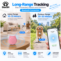 Nouveau traceur Bluetooth anti-perte en forme de chat, balise de localisation intelligente pour collier de chien ou de chat, clés, portefeuille, sac, alarme bidirectionnelle ISearching