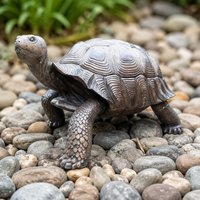Statue de tortue géante en bronze coulé pour jardin, à vendre