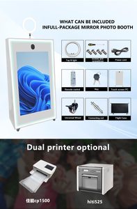 Customized <strong>Magic</strong> Mirror <strong>Studio</strong> with Wheel Flying <strong>Box</strong> <strong>Photo</strong> Booth Compatible with Camera Printer and DSLR Camera Software - Product Image 4