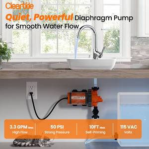Cleartide 120V <span class=keywords><strong>pompe</strong></span> à <span class=keywords><strong>eau</strong></span> à membrane auto-amorçante petite <span class=keywords><strong>pompe</strong></span> <span class=keywords><strong>de</strong></span> surpression d'<span class=keywords><strong>eau</strong></span> électrique pour RV Camping marin - Product Image 3