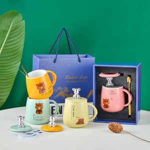 Nouvelle arrivée, boîte cadeau, tasse à café en céramique 3D, dessin animé, gros ventre, pour enfants - Product Image 5