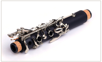 Professional Woodwind Instruments Factory Price Nickel Plated Black Wood Clarinet