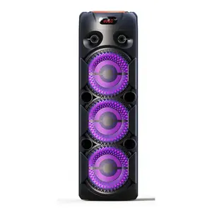 bosinas corneta amplificada alto falante de triple 8 " big speakers SXQF8330 outdoor dj party RGB light karaoke speaker with mic