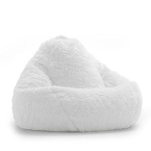 Long Shag Pear Shape Bean Bag , Tear Drop Bean Bag Silla Lazy Sofa - Product Image 5