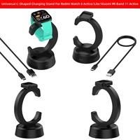 Support de charge universel Forwelleny avec câble USB en forme de C pour Redmi Watch 6 Active/6 Lite et Xiaomi Band 11 Active