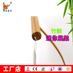 Bamboo Mini Display Stand Desktop Roll Up Banner Portable Advertising Rack For <b>Desk</b> Promotion - Product Image 2