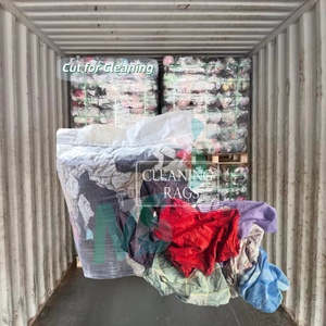 Chiffons en coton coupés et propres pour l'industrie, vente en gros directe d'usine, chiffons en coton de couleurs mélangées pour le nettoyage - Product Image 1