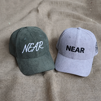 Gorra de Béisbol de Pana con Bordado 3D Personalizado, Transpirable e Impermeable, Unisex para Adultos, para Deportes Casuales y Golf